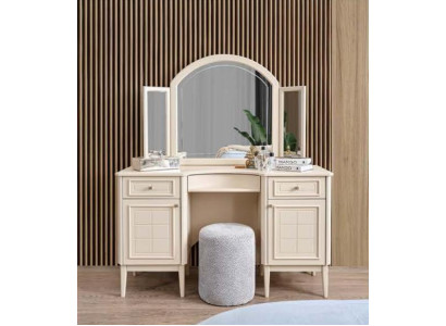 Mesa de tocador con espejo, consola, muebles de dormitorio, diseño moderno.